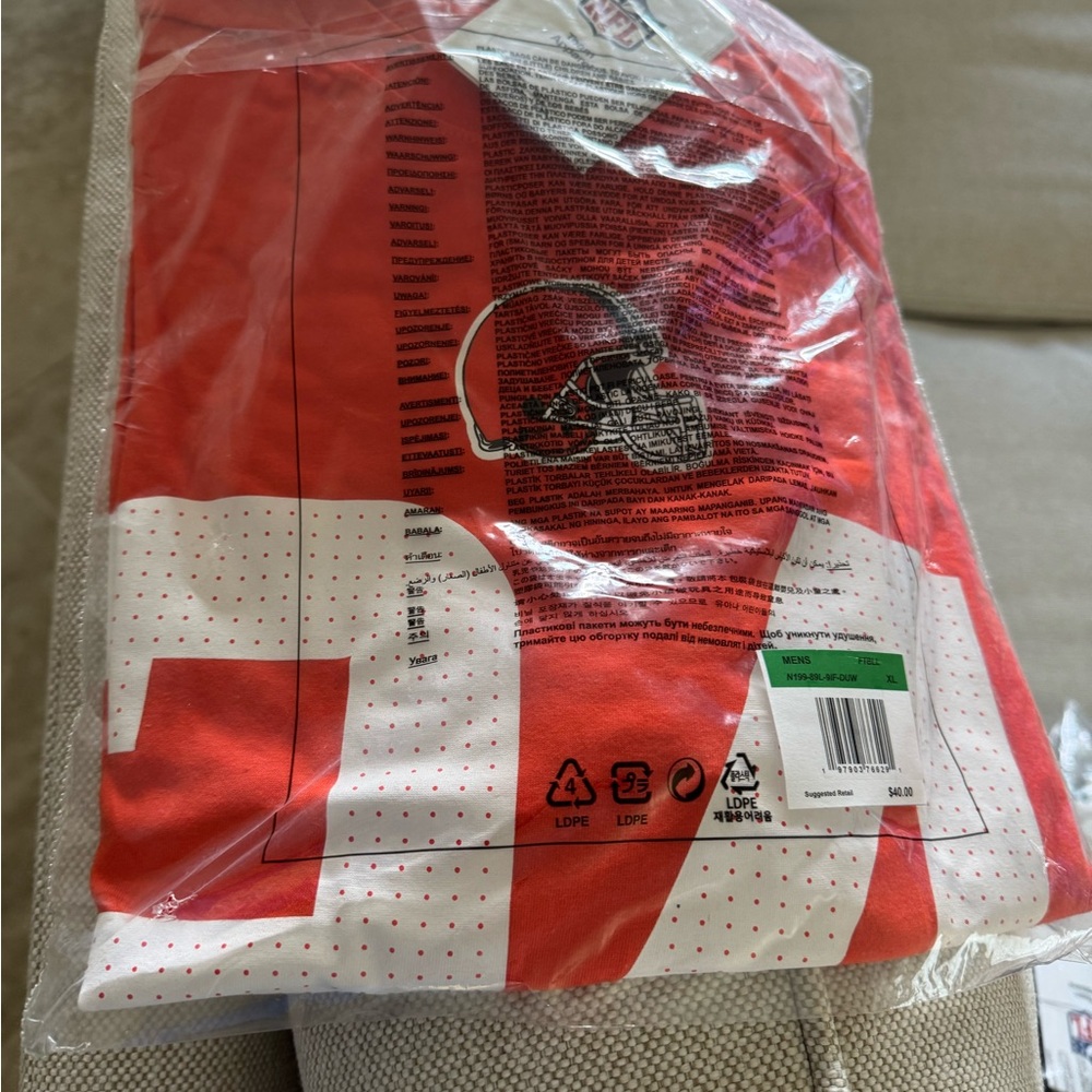Nick Chubb Nike Browns Men XL Name and Number T-Shirt